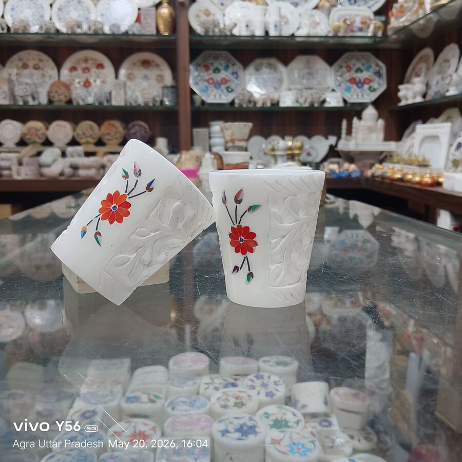 Marble Cup — Design 2 Agra