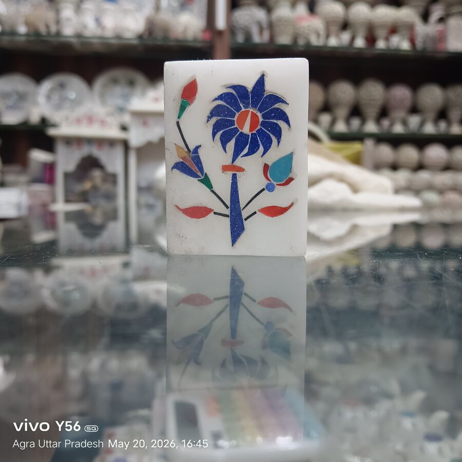 Marble Jewellery Box — Design 4 Agra