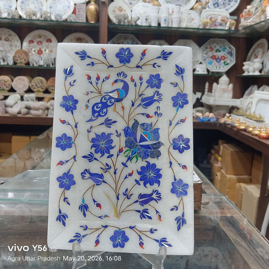 Round Marble Decorative Plate