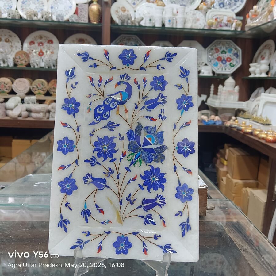 Round Marble Decorative Plate
