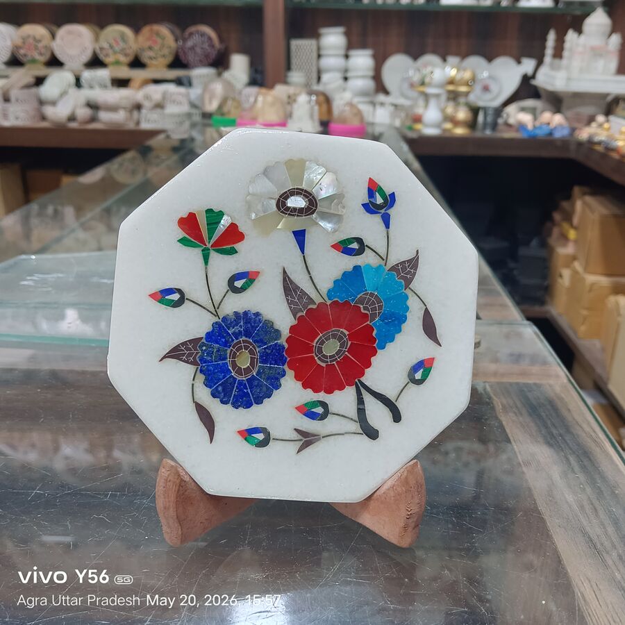 Marble Inlay Wall Plate