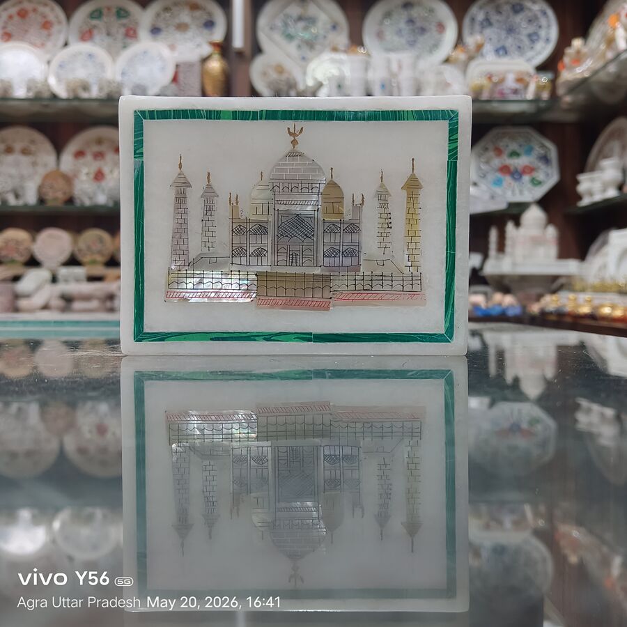 Taj Mahal Marble Inlay Panel