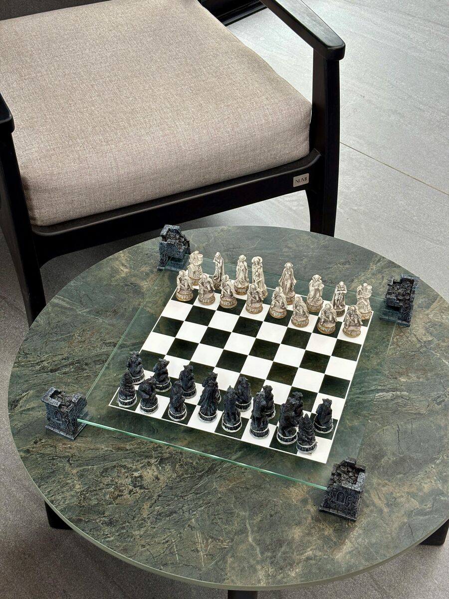 Hand-Carved Chess Pieces