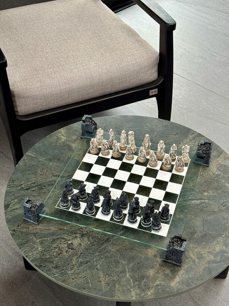 Hand-Carved Chess Pieces