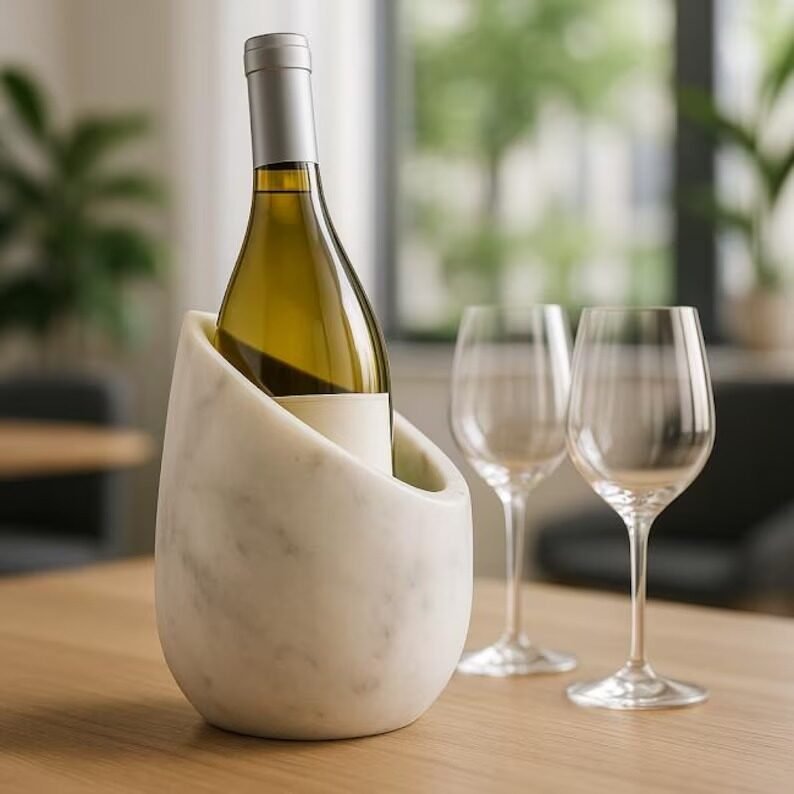 Onyx Marble Wine Chiller Bottle Holder