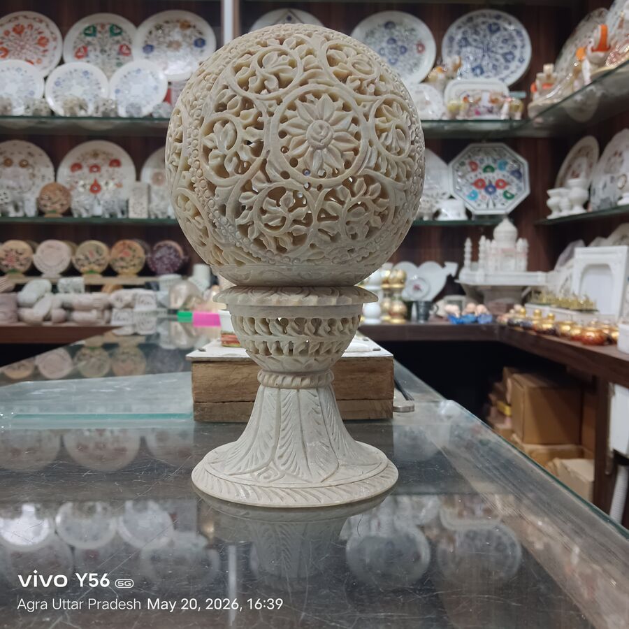 Marble Sphere Lamp Agra