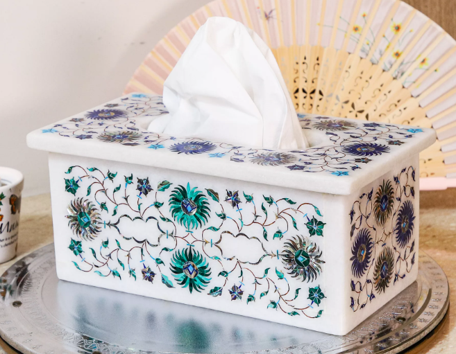 Marble Tissue Holder